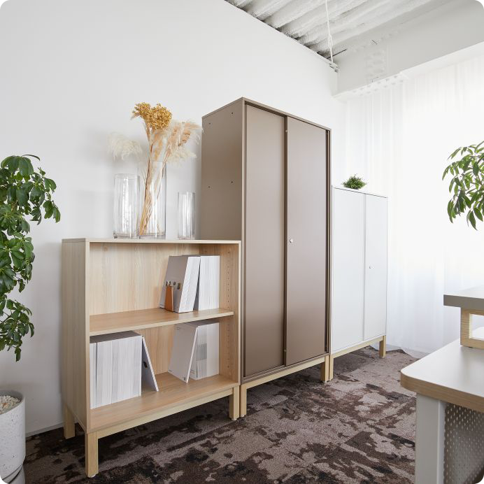 PREDONA スチールオープン書庫 3段 （上置き用）